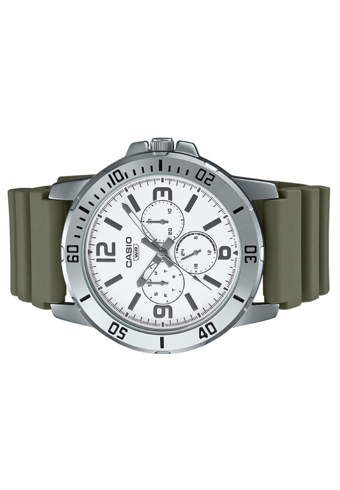 Casio MTP-VD300-3B Chronograph Rubber Strap Watch For Men-Watch Portal Philippines