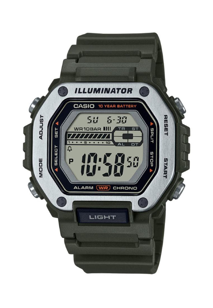 Casio MWD-110H-3A Analog Rubber Strap Watch For Men-Watch Portal Philippines