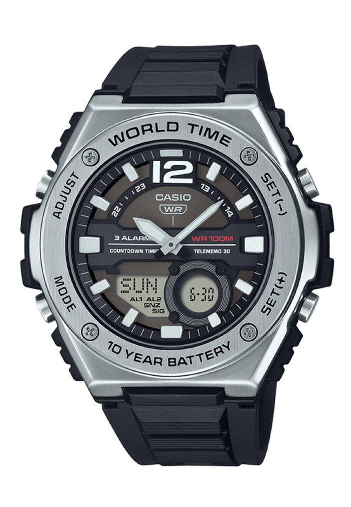 Casio MWQ-100-1A Digital Analog Rubber Strap Watch For Men-Watch Portal Philippines