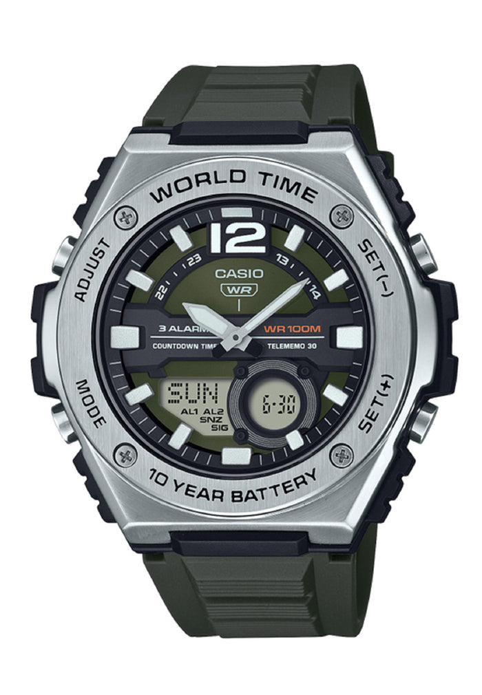 Casio MWQ-100-3A Digital Analog Rubber Strap Watch For Men-Watch Portal Philippines