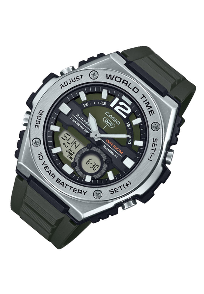 Casio MWQ-100-3A Digital Analog Rubber Strap Watch For Men-Watch Portal Philippines