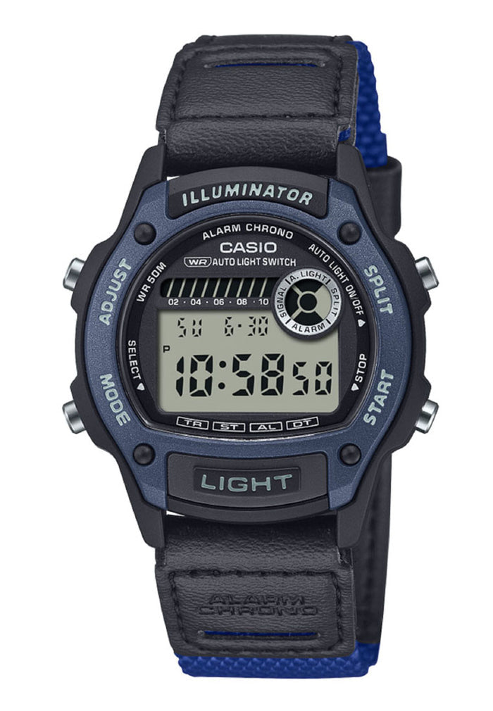 Casio W-220HF-2A Digital Leather Strap Watch for Men-Watch Portal Philippines