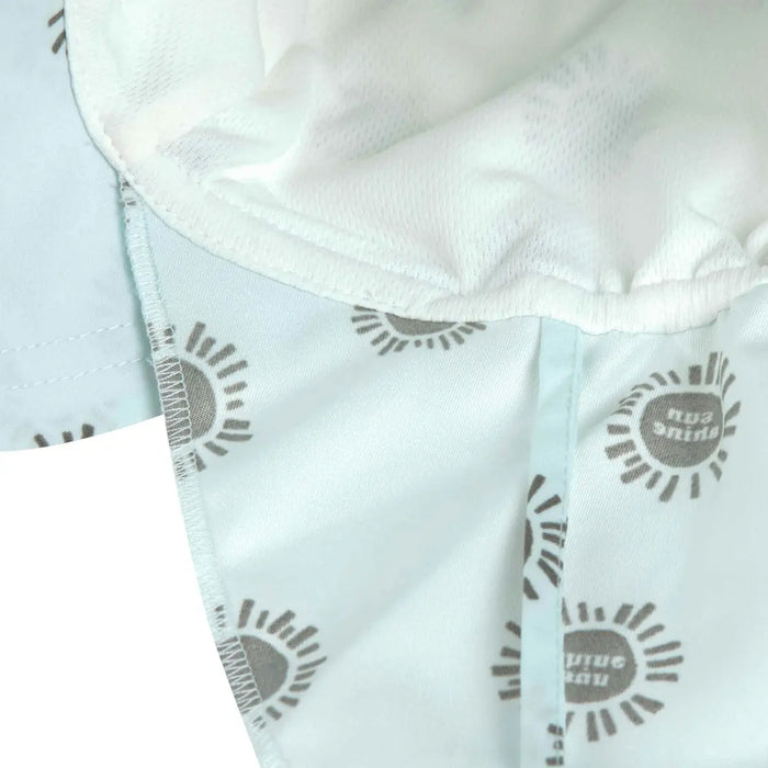 Casquette protège nuque anti-UV Lässig - Soleil vert écume - Lilinappy
