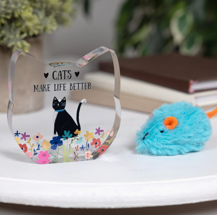 Cats - 3.5" Acrylic Cat Plaque