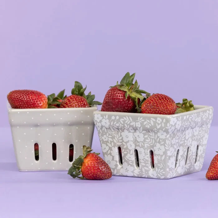 Ceramic Berry Baskets S/2