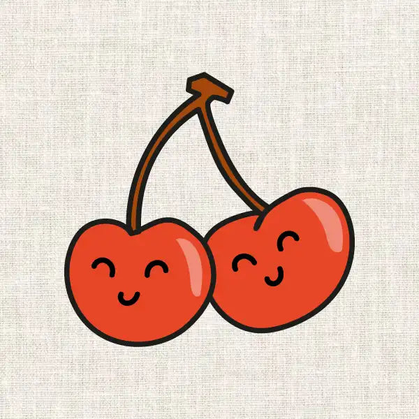 CERISES KAWAII COMPLET BRODERIE