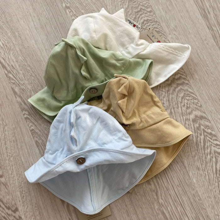 Chapeau de soleil évolutif en chanvre & coton bio Manymonths - DINO Naturel