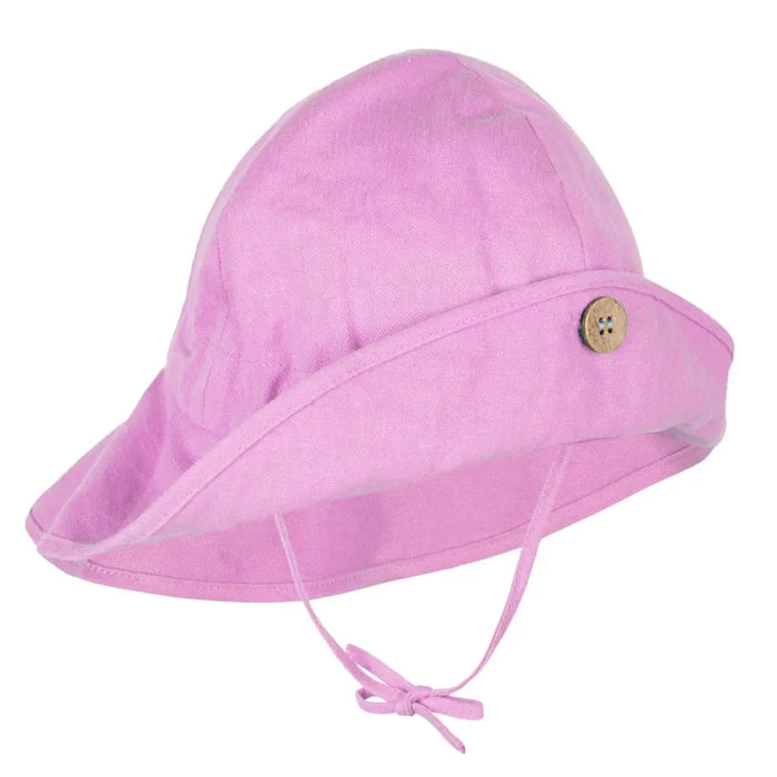 Chapeau été bébé Manymonths rose – Cyclamen Blossom
