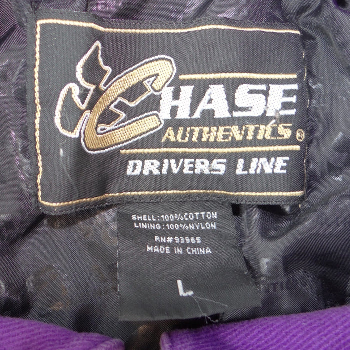 Chase Authentics Crown Royal Roush Racing NASCAR Jacket Jamie McMurray Purple L2