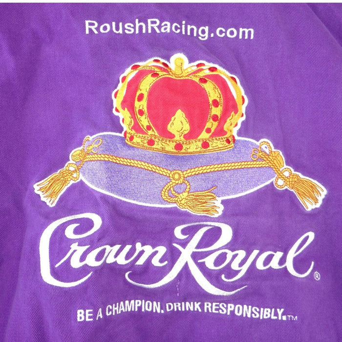 Chase Authentics Crown Royal Roush Racing NASCAR Jacket Jamie McMurray Purple L4