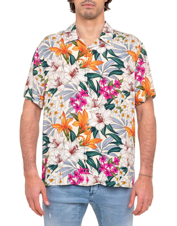 chemise manches courtes moorea PULLIN en coton