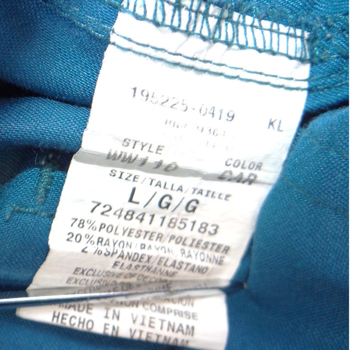 Cherokee Authentic Workwear Women Teal Blue Cargo Scrub Pants Large1