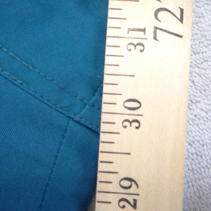 Cherokee Authentic Workwear Women Teal Blue Cargo Scrub Pants Large5