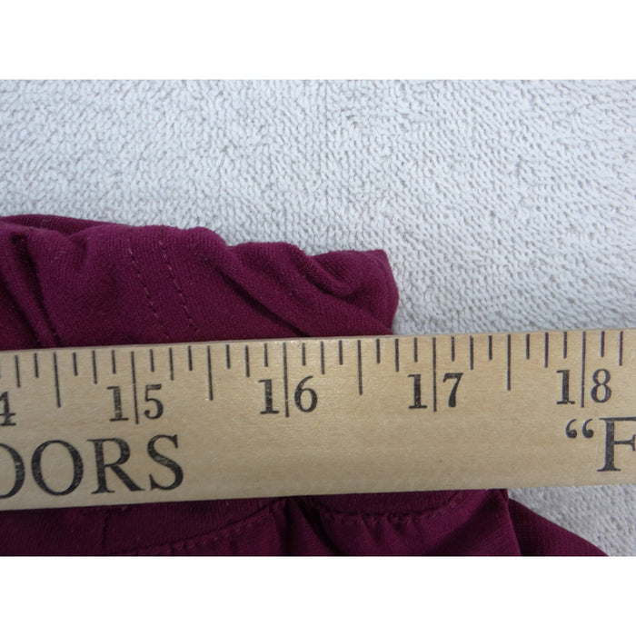 Cherokee Women Magenta Cargo Scrub Pants XL Petite Elastic Waist Medical Uniform3