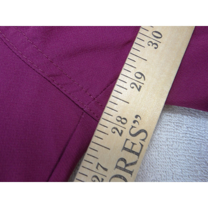 Cherokee Women Magenta Cargo Scrub Pants XL Petite Elastic Waist Medical Uniform4