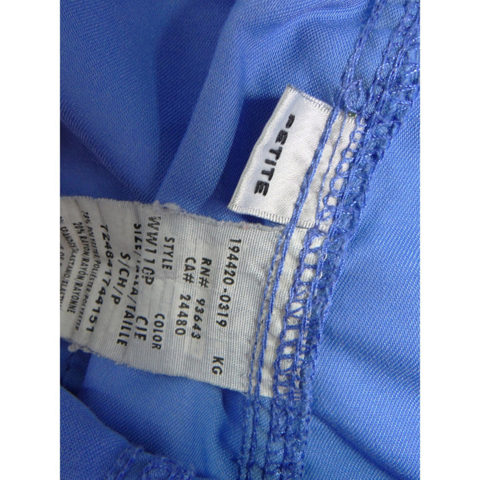 Cherokee Workwear Blue Cargo Scrub Pants WW110P Small Petite Elastic Waist2