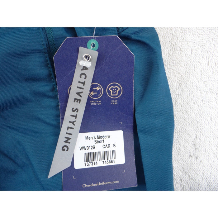 Cherokee Workwear Revolution Mens Scrub Pants Caribbean Blue Small Short3