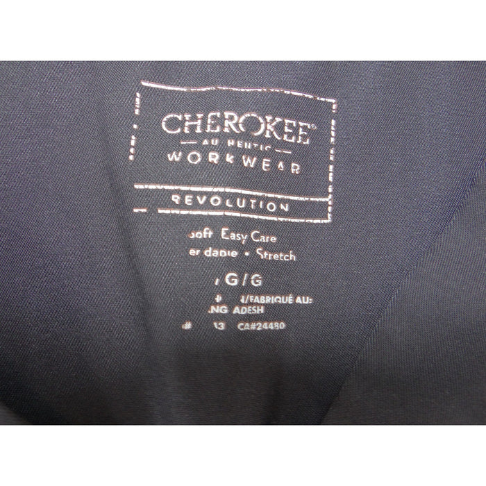 Cherokee Workwear Revolution Scrub Top Mens Large Gray V Neck WW670 40493
