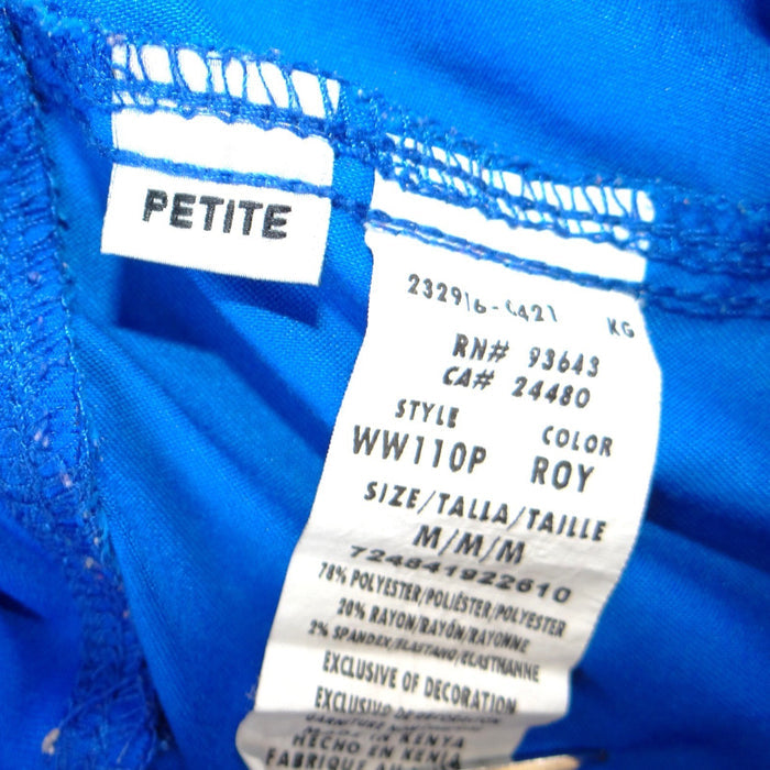 Cherokee Workwear Royal Blue Cargo Scrub Pants WW110P Womens Medium Petite1