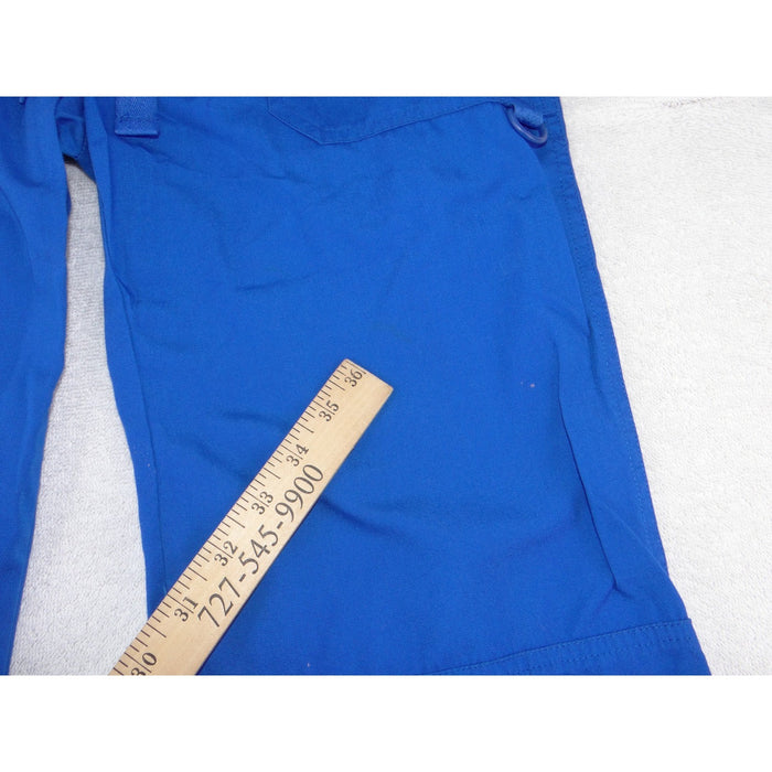 Cherokee Workwear Royal Blue Drawstring Cargo Scrub Pants 4020P Mens Small5