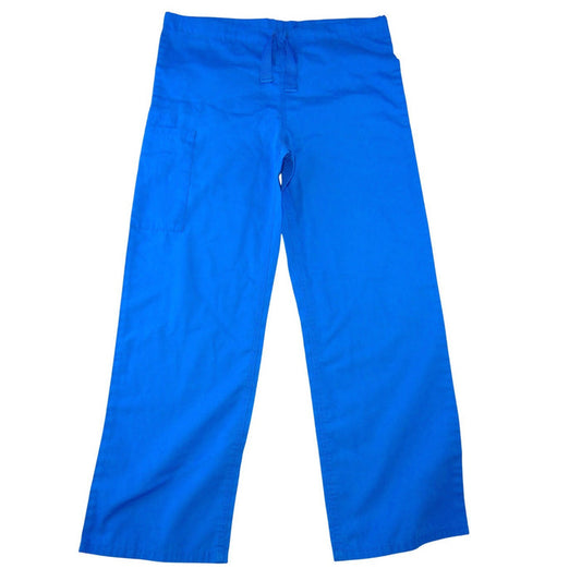 Cherokee Workwear Royal Blue Scrub Pants Cargo Drawstring Womens XS0