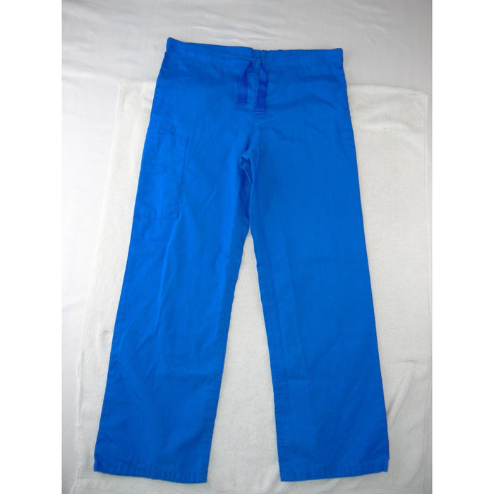 Cherokee Workwear Royal Blue Scrub Pants Women XS Drawstring Cargo Pocket0