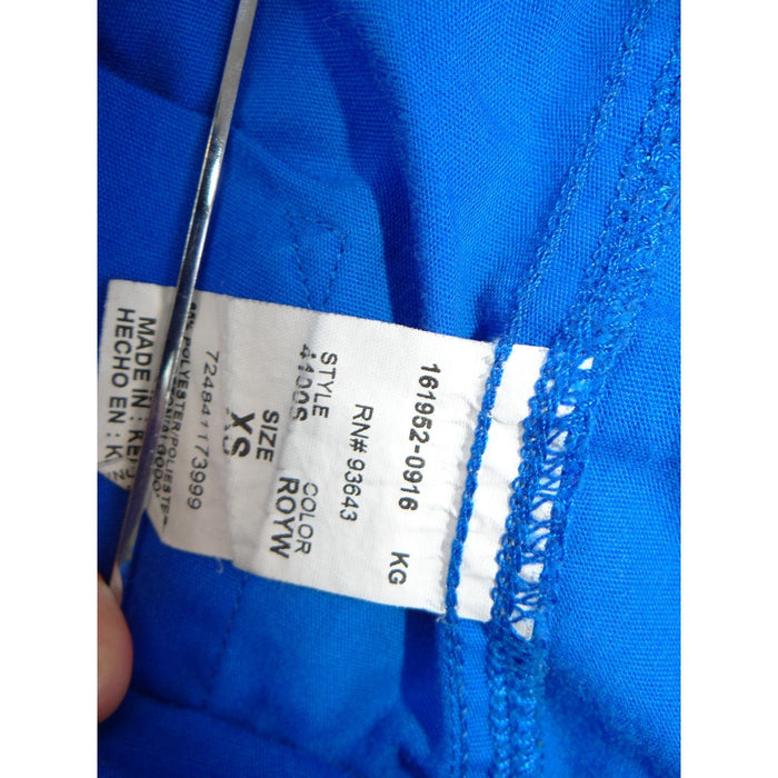 Cherokee Workwear Royal Blue Scrub Pants Women XS Drawstring Cargo Pocket3