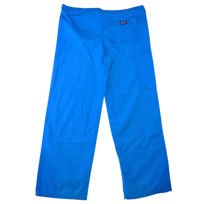 Cherokee Workwear Royal Blue Scrub Pants Womens Small Elastic Drawstring Cargo0