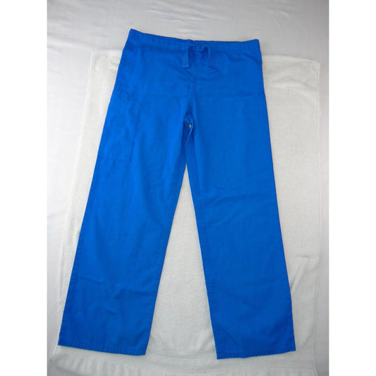 Cherokee Workwear Royal Blue Scrub Pants XS Drawstring Cargo Medical Uniform0