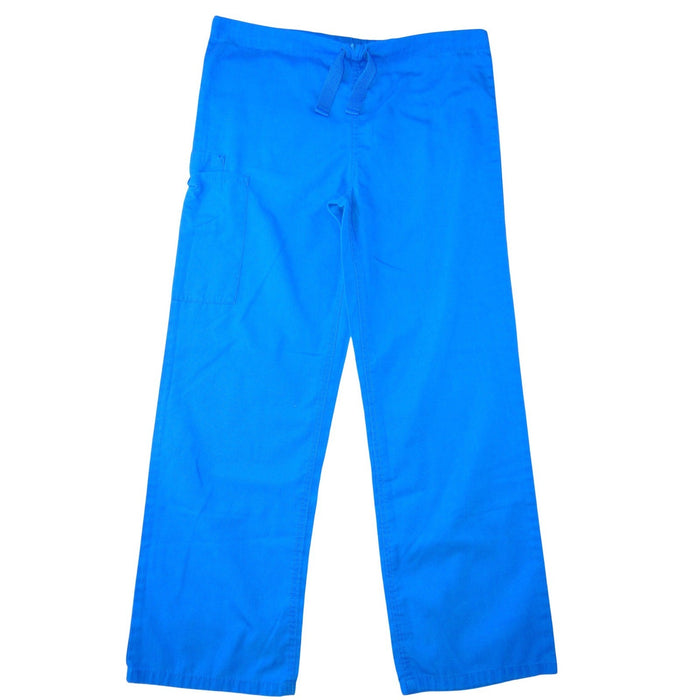 Cherokee Workwear Scrub Pants Royal Blue Drawstring Cargo Medical Uniform XS0