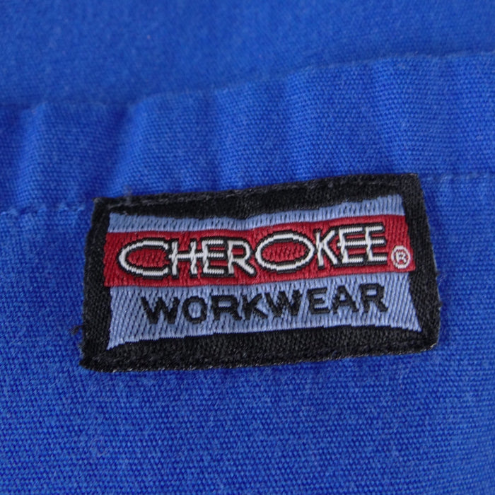Cherokee Workwear Scrub Pants Royal Blue Drawstring Cargo Medical Uniform XS4