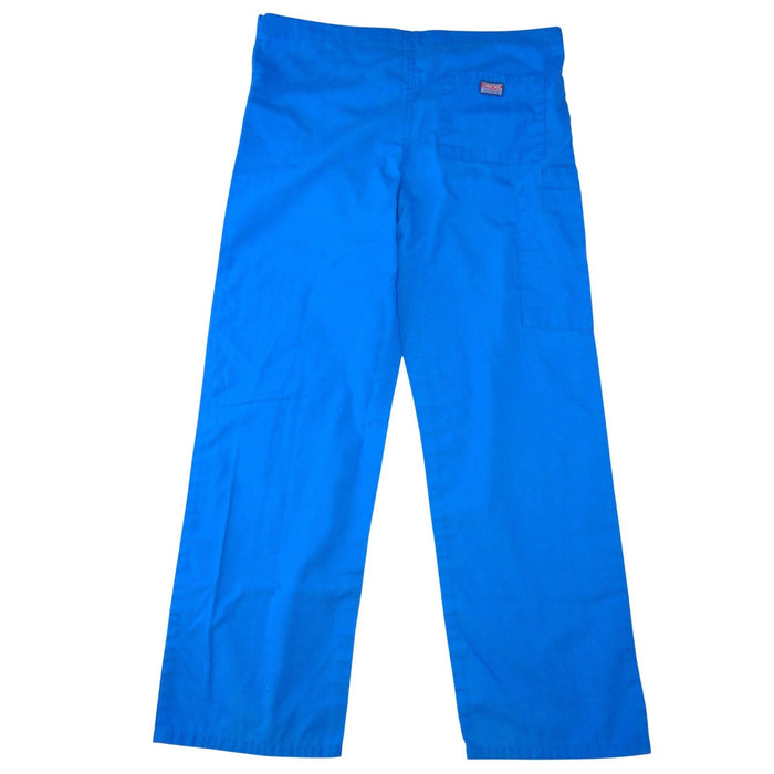 Cherokee Workwear Scrub Pants Royal Blue Unisex XS Drawstring Cargo Pockets4
