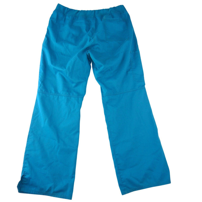 Cherokee Workwear Women Caribbean Blue Scrub Pants Cargo D Ring Large Tall2