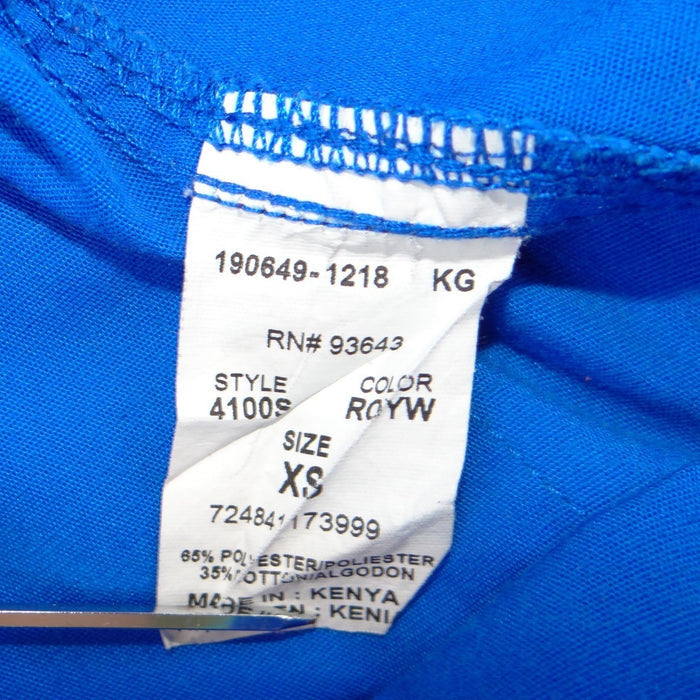 Cherokee Workwear Womens Royal Blue Scrub Pants Cargo Pocket XS1