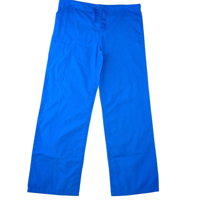 Cherokee Workwear Womens Royal Blue Scrub Pants Drawstring Cargo XS Petite0