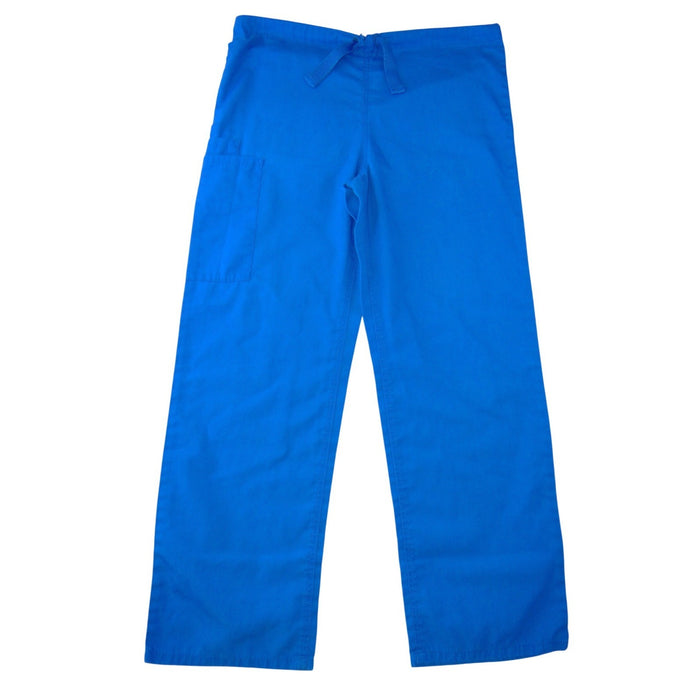 Cherokee Workwear Womens Royal Blue Scrub Pants XS Drawstring Straight Leg0