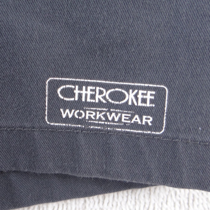 Cherokee Workwear Womens V Neck Scrub Top Dark Gray Pockets Size XL3