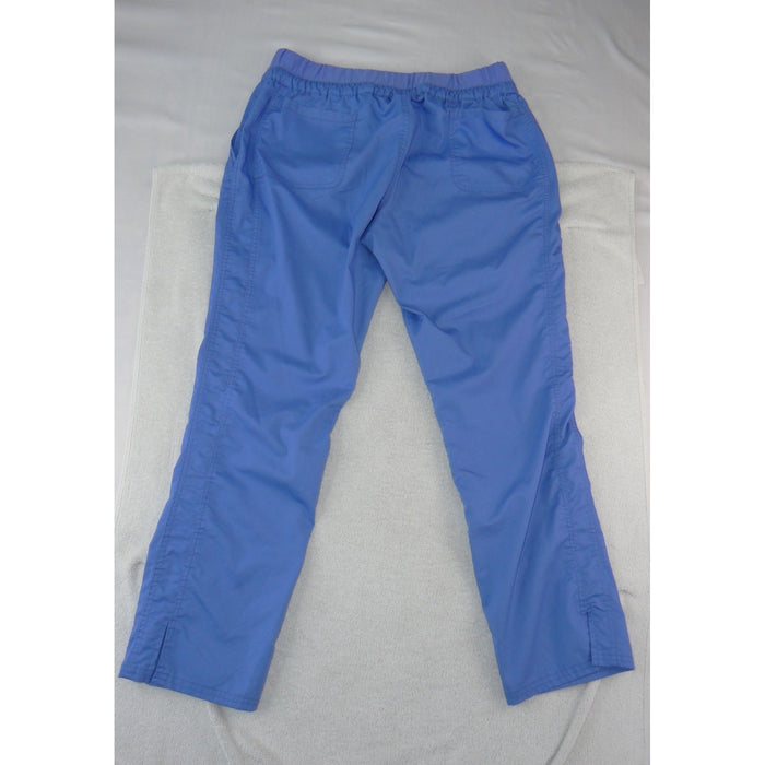 Cherokee Workwear WW105P Scrub Pants Ciel Blue Womens Medium Petite Cargo Pocket1