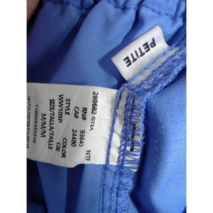 Cherokee Workwear WW105P Scrub Pants Ciel Blue Womens Medium Petite Cargo Pocket4