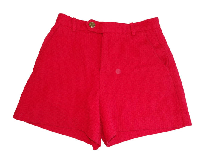 Chic Red Woven Shorts - Perfect for Summer!0