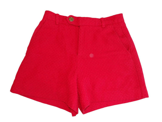 Chic Red Woven Shorts - Perfect for Summer!0