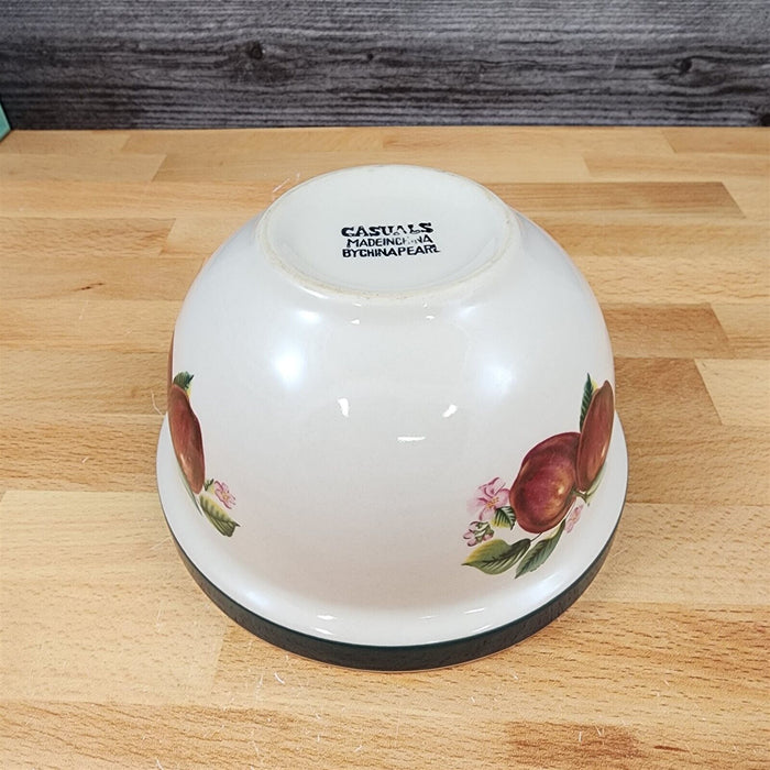 China Pearl Casuals Apples Medium Mixing Serving Bowl Kitchen Cookware 7 3/8"