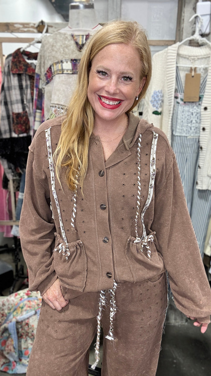 Chocolate Dreams Button Up & Jogger