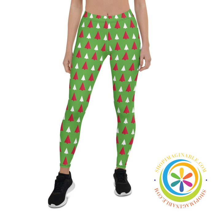Christmas Tree Holiday Leggings-ShopImaginable.com