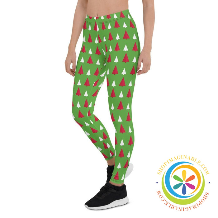 Christmas Tree Holiday Leggings-ShopImaginable.com