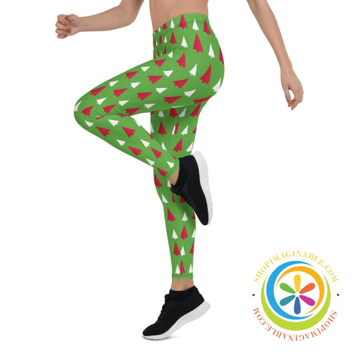 Christmas Tree Holiday Leggings-ShopImaginable.com