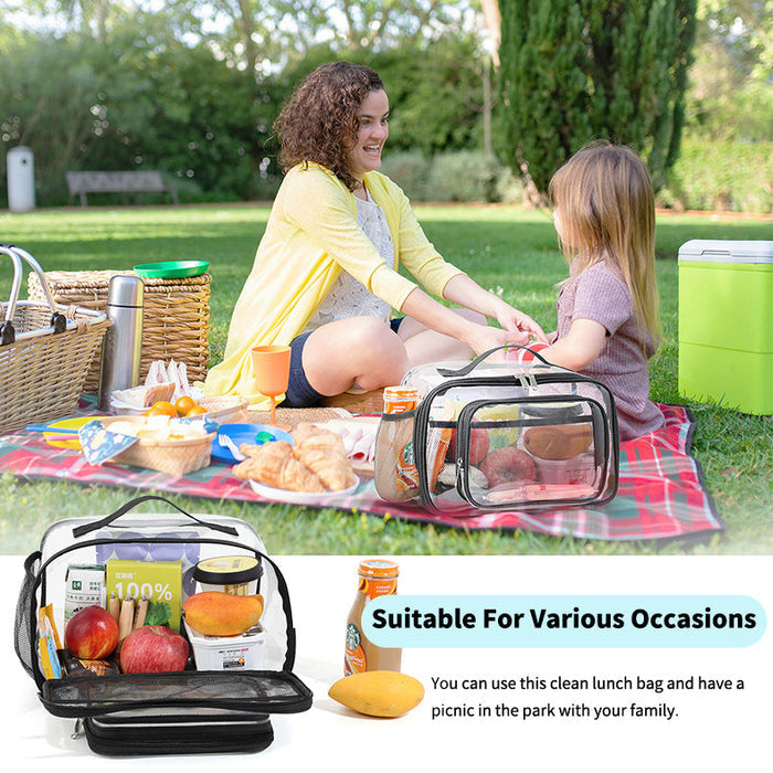 Clear PVC Tote Bag with Handle – Transparent Organizer Bag