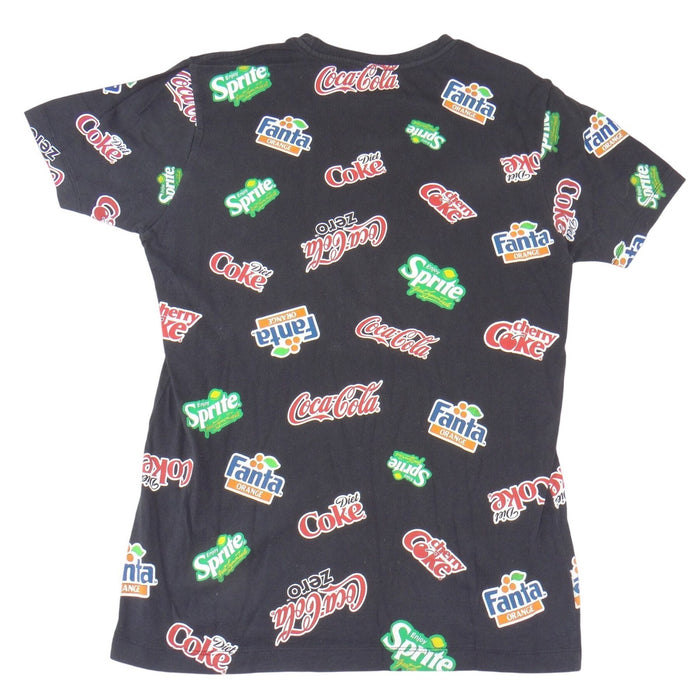 Coca Cola Mens Soda Logo All Over Print T Shirt Black Sprite Fanta Small2