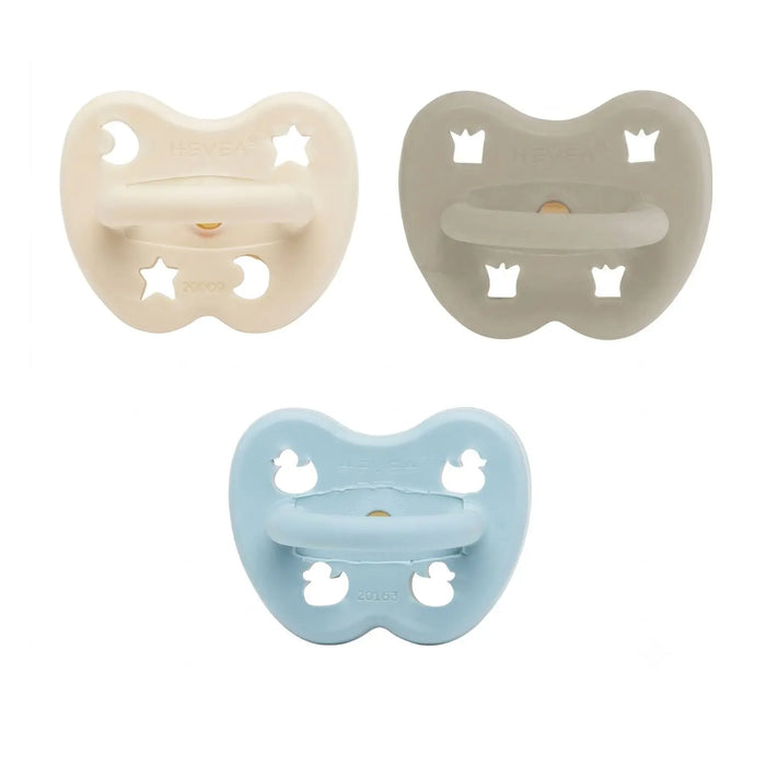 Coffret de tétines Hevea 0/3mois - Mix bleu