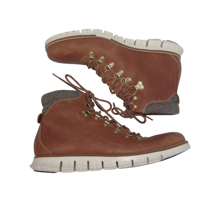 Cole Haan Zerogrand Hiker Boots Mens 11.5 M British Tan Leather C27840 Brown0